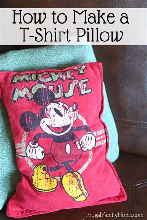 Turn An Old But Much Loved T Shirt Into A Pillow Sewing Tutorial Love