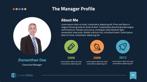 Powerpoint Template Personal Profile Free