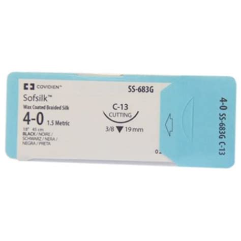 Sofsilk Silk Sutures 4 0 With C 13 Needle Medical Supplies And Equipment