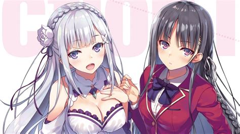 Characters From Classroom Of The Elite And Re Zero Collabs In Official