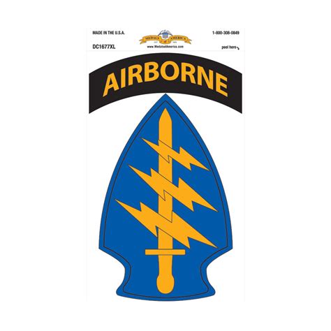 Special Forces With Airborne Tab Decal