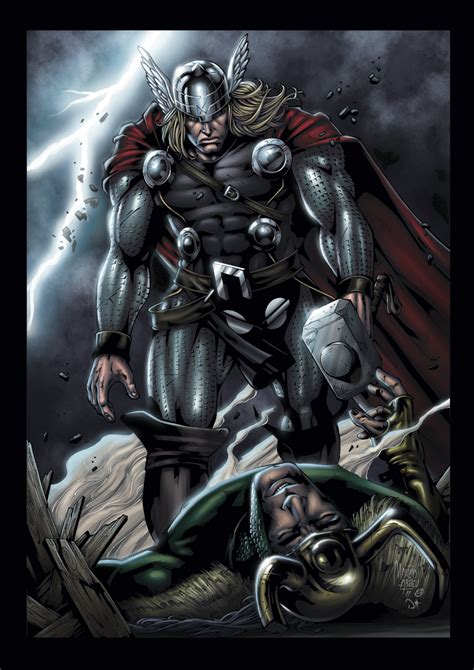 Thor Vs Loki By David Ocampo On Deviantart