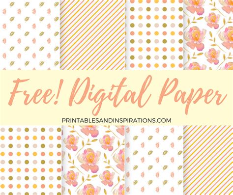Free Digital Paper For Scrapbooking And More Projects Printables And