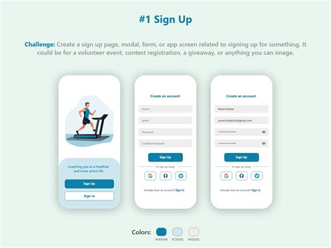 Sign Up Page Dailyui 001 By Pavan Kumar On Dribbble