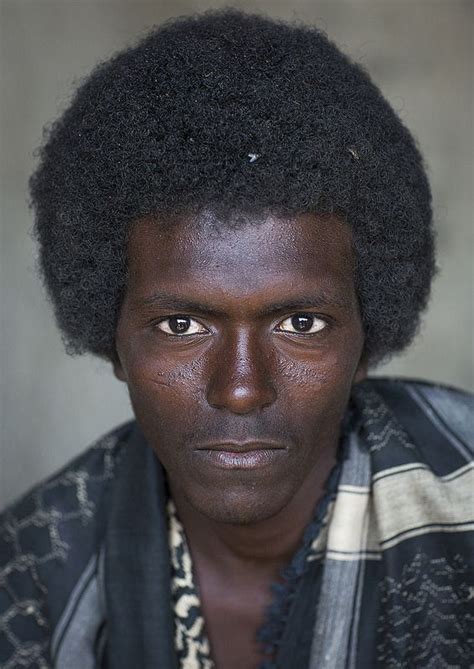 Afar Tribe Man With Afro Hair Assayta Ethiopia Afro Hairstyles