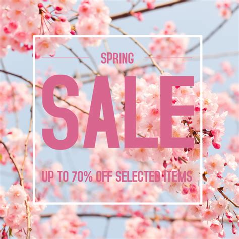 Spring Season Sale Instagram Post Template Postermywall