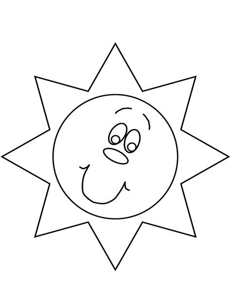 Printable Sun Coloring Pages Coloring Home