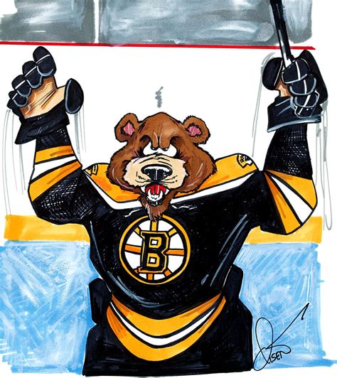 Boston Bruins Bear By Dave Olsen