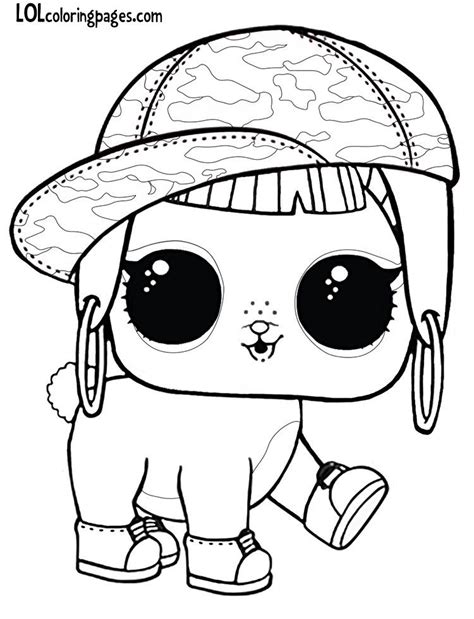 Pets of lol surprise dolls won the hearts of children. bunny hun LOL Surprise doll pet coloring page | Unicorn ...