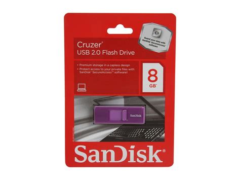 Sandisk Cruzer 8gb Usb 20 Flash Drive Purple