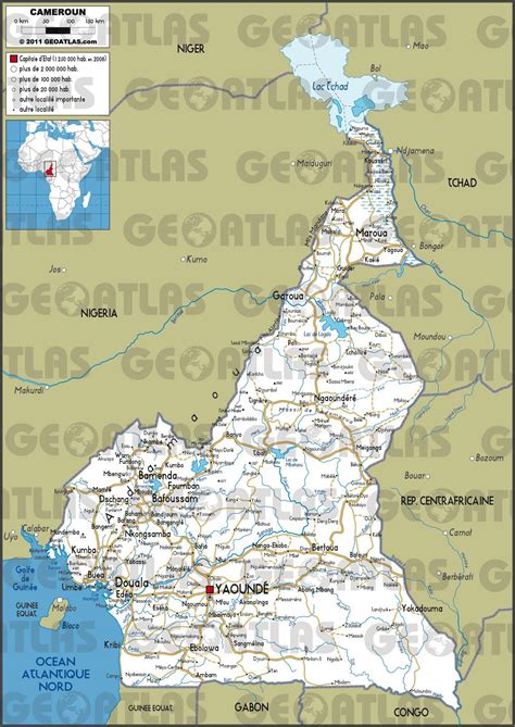 Cameroun Carte Routiere  My blog