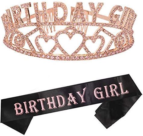 Buy Meant Tobe Birthday Sash And Tiara For Women Fabulous Glitter Sash Birthday Girl