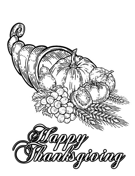 Happy Thanksgiving Thanksgiving Adult Coloring Pages Page Coloring