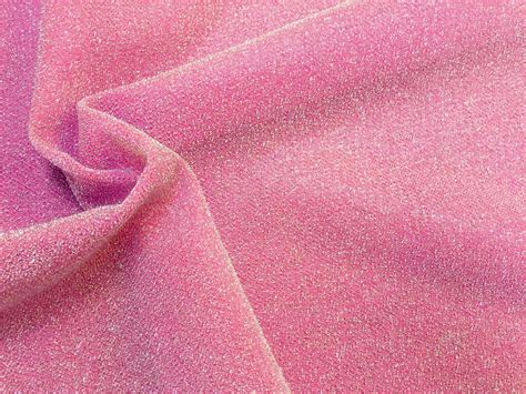 Lightweight Metallic Lurex Fabric Stretch Jersey Material Sparkling