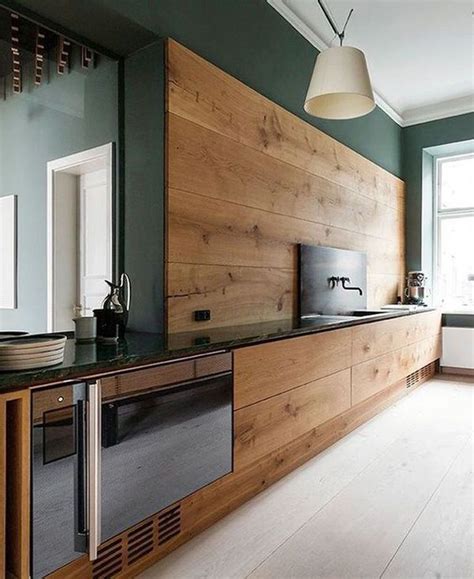 Wood Kitchen Backsplashes With Modern Touches House Design And Decor Modern Oak Kitchen