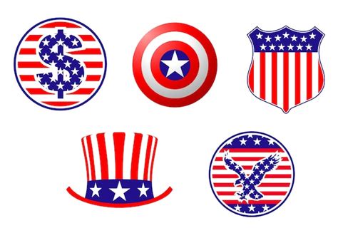 Premium Vector American Patriotic Symbols