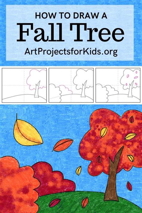 How To Draw A Fall Tree Art Projects For Kids