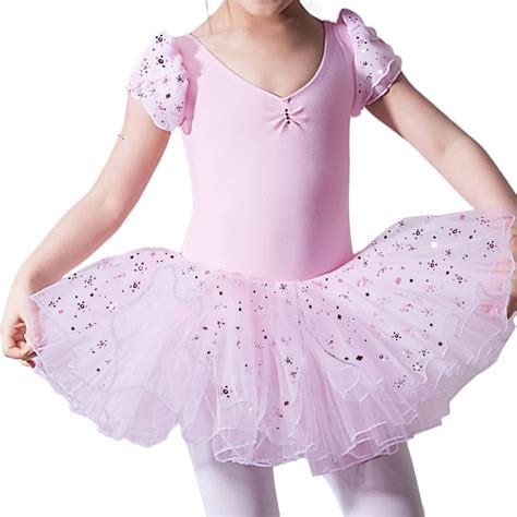 Baohulu New Lovely Girls Pink Ballet Dresstutu Girl Dance Dresses Kids