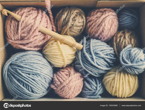 Balls Of Knitting Yarn — Stock Photo © Belchonock 135433060