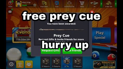 This article is a list of all of the cues which that are or were once available in 8 ball pool. 8 ball pool get (prey cue) free link in description ...