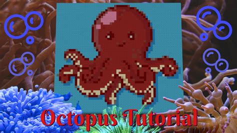 How To Build A Pixel Art Octopus In Minecraft Youtube