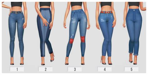 Passion4pixels Current Cc Faves Female Jeans 1 Jeans Made High
