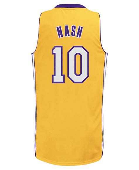 Phoenix sunsbest quality fabric, breathable and. adidas Men's Steve Nash Los Angeles Lakers Swingman Jersey ...