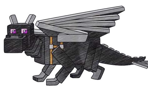 Minecraft Ender Dragon Drawing At Explore Collection Of Minecraft Ender