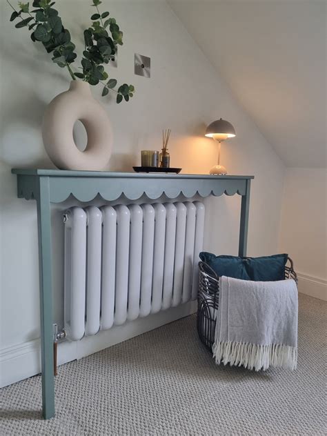 Radiator Console Table Cover Scallop Wavy Edge Hand Made To Etsy Uk
