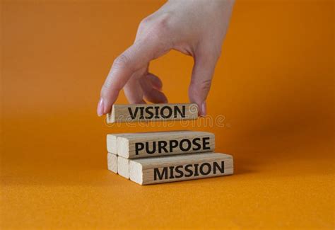 Vision Purpose Mission Symbol Concept Word Vision Purpose Mission On
