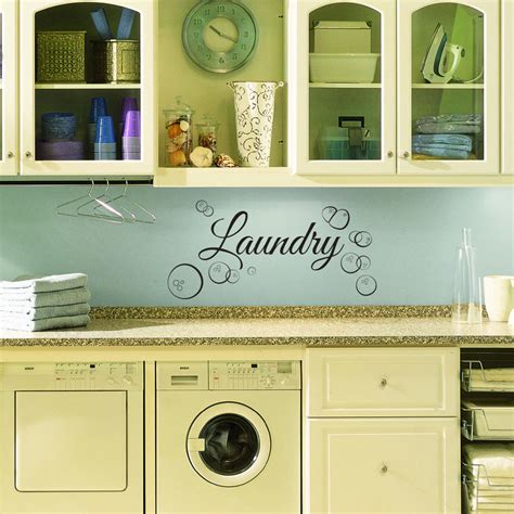 Make your small laundry room the most serene and organized space in your home with these efficient storage solutions and decorating tips to make laundry 27 laundry room ideas to make your small space as functional as possible. Laundry Room Wall Decal Custom Wall Decal for Laundry Room