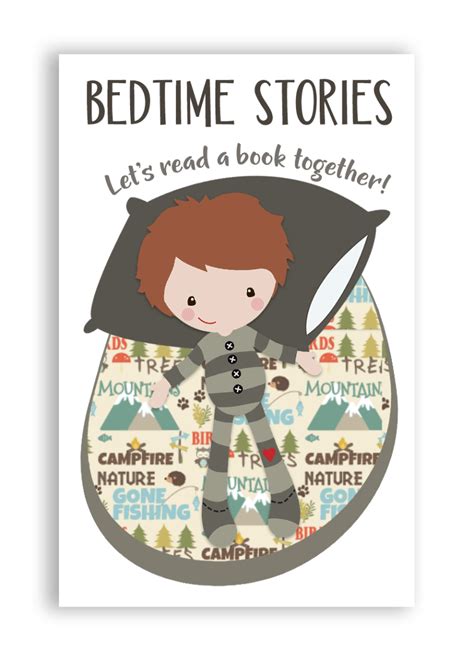 Free Printable Bedtime Stories Magnetic Kids Bookmarks Boys