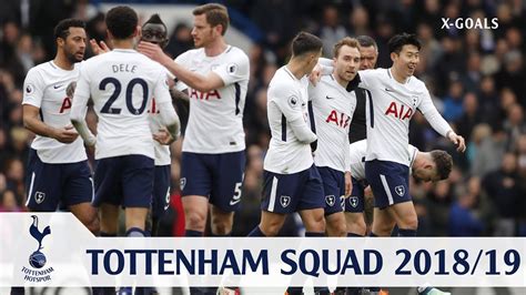 ⚽ Tottenham Hotspur Squad 201819 All Players Tottenham Team Official