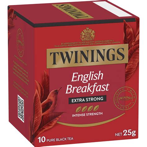 Twinings English Breakfast Extra Strong Tea Bags 10 Pack Woolworths