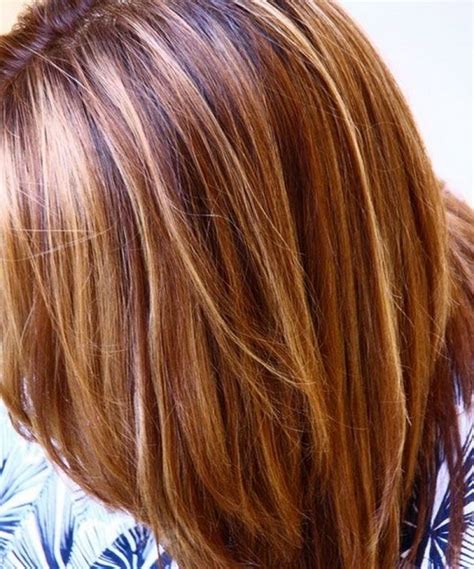 auburn lowlights with blonde highlights this is pretty cool color kim the… hair highlights