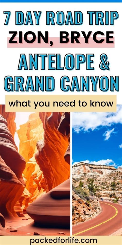 Zion Carmel Road And Wavy Rock At Antelope Canyon 7 Day Road Trip