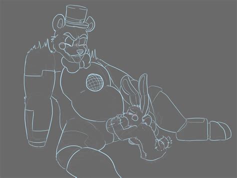 Rule 34 Animatronic Bear Belly Bunny Fellatio Five Nights At Freddy S