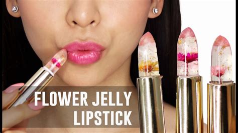 Clear Flower Jelly Lipstick 6 Packs Nutritious Moisturizer Lip Balm