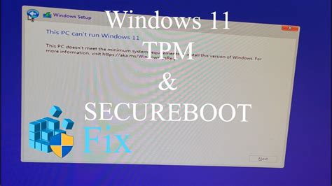 Bypass Windows 11 Setup Tpm And Secureboot Youtube