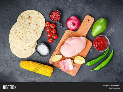 Ingredients Mexican Image And Photo Free Trial Bigstock