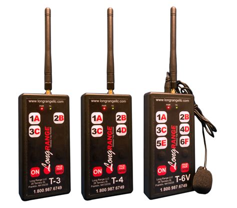 t 3 t 4 and t 6 digital transmitter w voice activation option