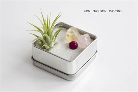 Nifty tabletop box contains every essential sand, rocks, candleholder and rake to create it seems really nicely built, and is really cute. DIY Mini Zen Garden Favor Kits | Pinterest | Zen gardens, Mini zen garden and Miniature gardens