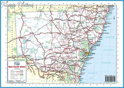 Australia Road Map Online Travelsfinderscom