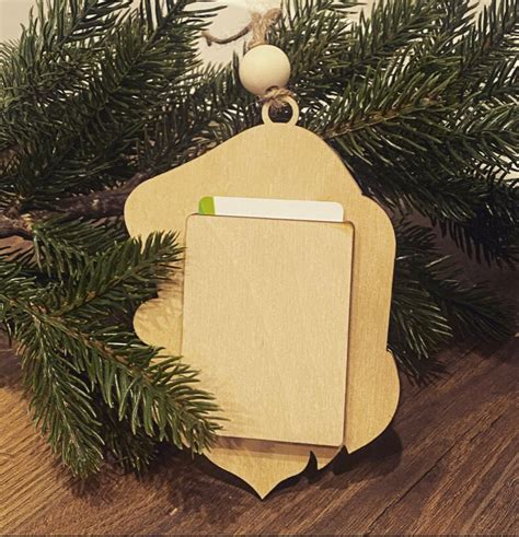 Secret Santa Gift Card Holder Ornament SVG Giftcard SVG Etsy
