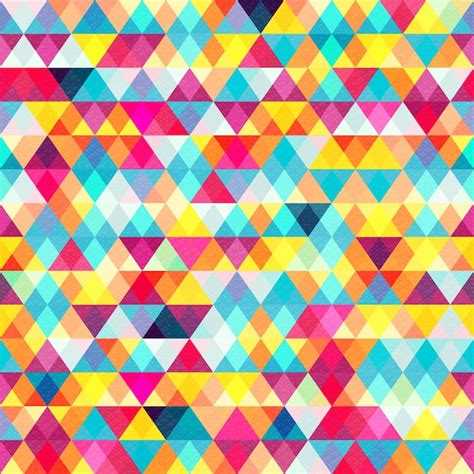 Premium Vector Colored Triangles Seamless Pattern