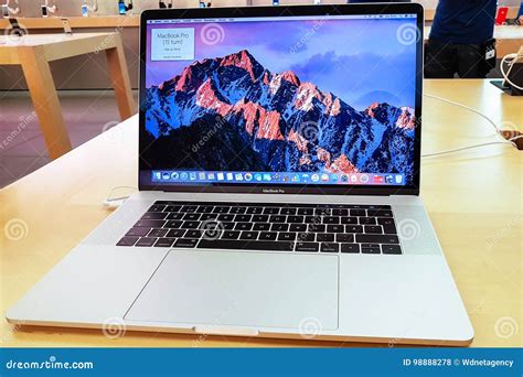 New Apple Macbook Pro 15 Editorial Stock Photo Image Of Retina 98888278