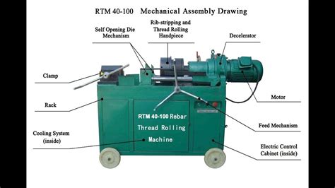 Operation Video Of Rebar Rib Peeling And Thread Rolling Machine Youtube