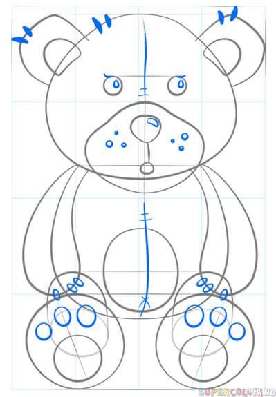 How To Draw A Teddy Bear Step By Step Drawing Tutorials Drawing