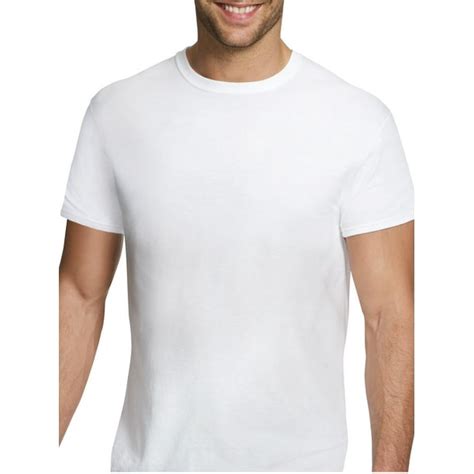 Hanes Hanes Mens Comfort Fit Ultra Soft Cotton White Crew T Shirt