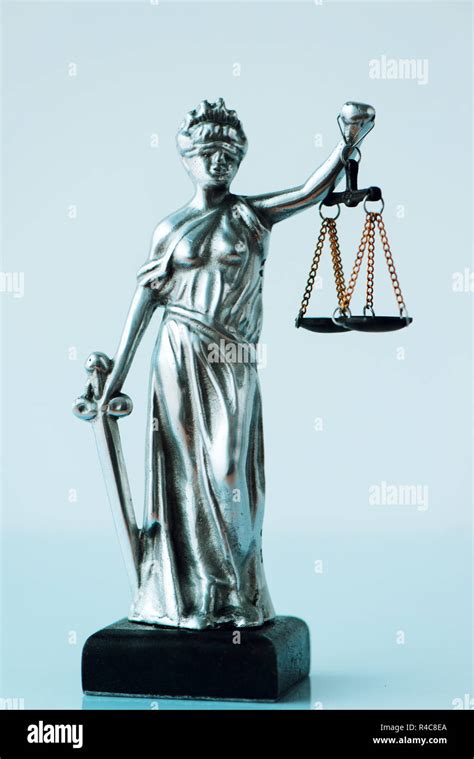 Lady Justice Statue In Law Office Figurine With Blindfold Balance And